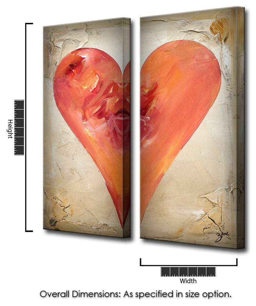 Heartwork "Kayle" 2-Piece Canvas Art Set, 40"x16"