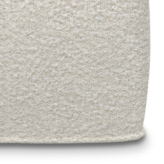 Chantal Square Pouf, Ivory