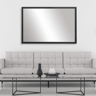 Ellis Framed Wall Mirror, Black, 28"x60"