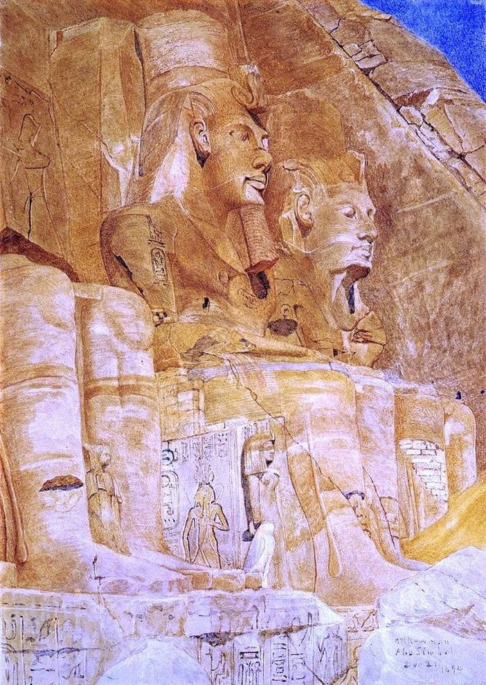 Henry Roderick Newman The Third and Fourth Figures at Abu Simbel Wall Decal