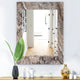 Designart Onyx Travertine Tile Midcentury Frameless Vanity Mirror, 24x32
