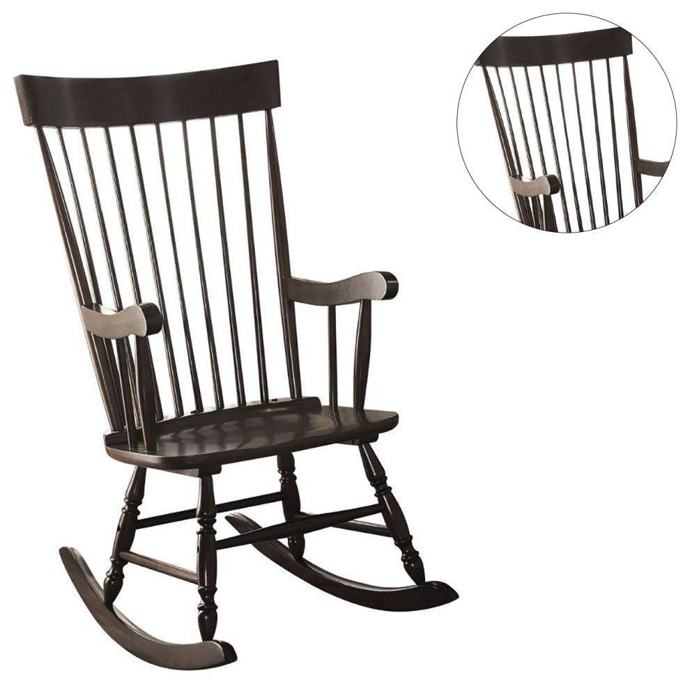 Wooden Rocking Chair, Black