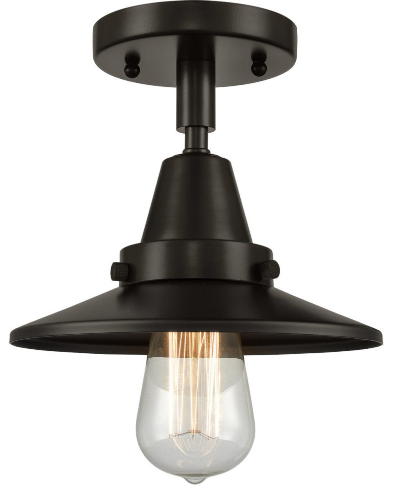 Innovations 447-1C-OB-M5-LED Railroad 1 Light Flush Mount, Oil Rubbed Bronze