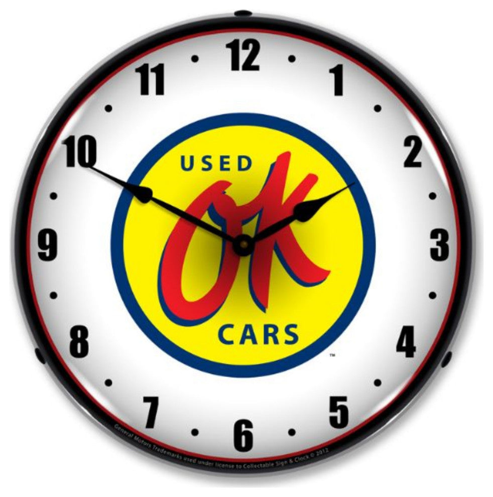 GM1112352 OK Used Cars Clock