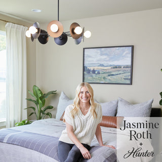 Fernando Flat Matte Black 8 Light Chandelier