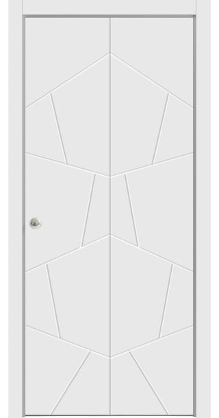 Sliding Closet Bi-fold Doors 36 x 84 | Planum 0990 Painted White