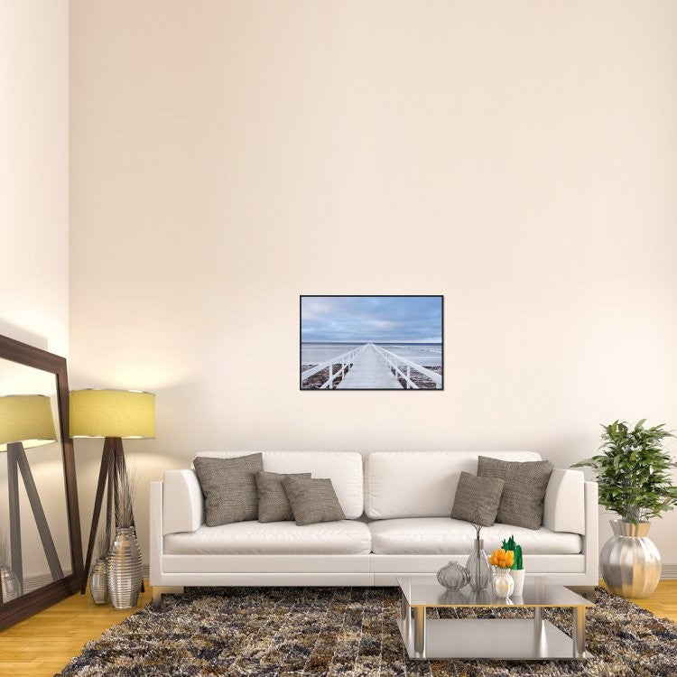 "The Bridge" Framed Canvas Giclee by Jacek Oleksinski, 37x25"