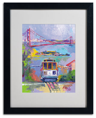 'San Francisco 2' Matted Framed Canvas Art by Richard Wallich
