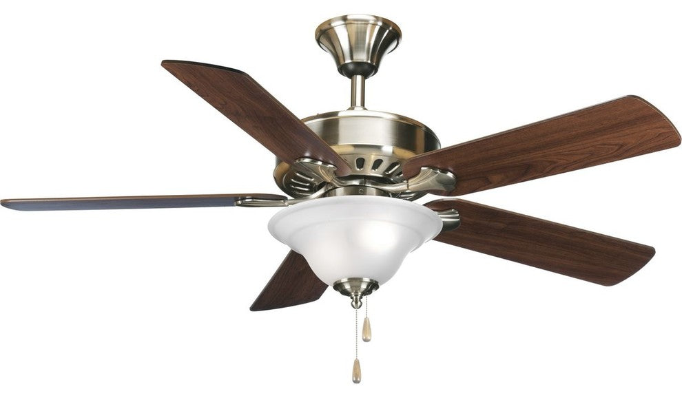 Airpro Performance 52" 5-Blade Weathered Ceiling Fan, Brushed Nickel