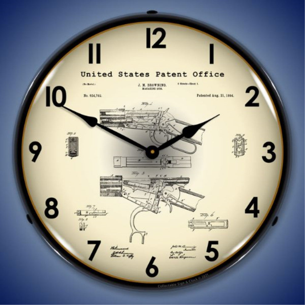 21031197 Winchester Lever Action Rifle 1894  Patent Clock
