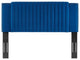 Felicity Channel Tufted Performance Velvet King/California King Headboard, Navy