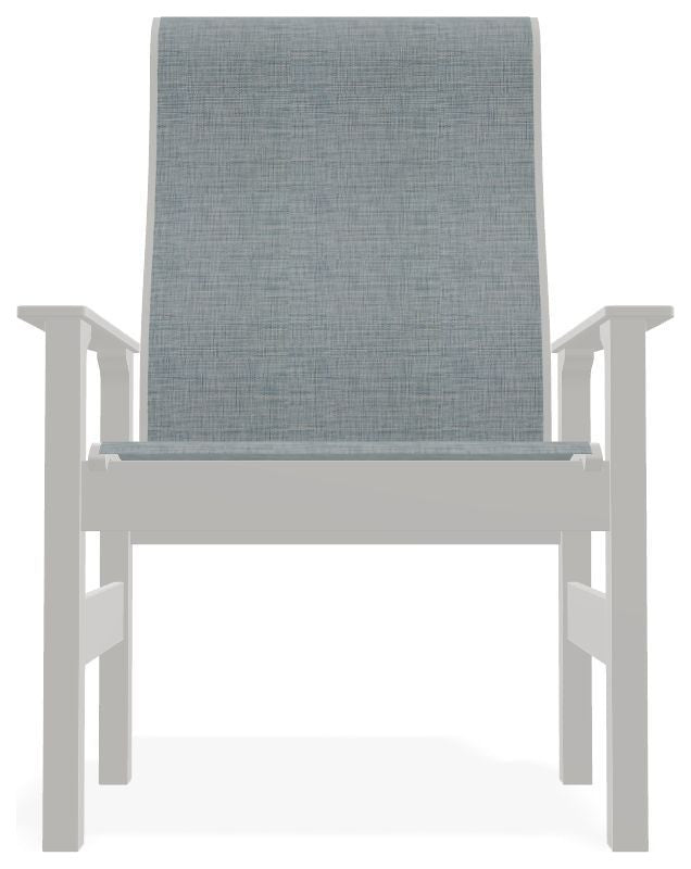 Leeward Sling Outdoor Armchair, Charm/Snow
