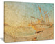 "Old Sailing Ship in Sunlight" Extra Large Seascape Art Canvas, 20"x12"