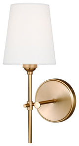 Baker One Light Wall / Bath Sconce, Satin Brass