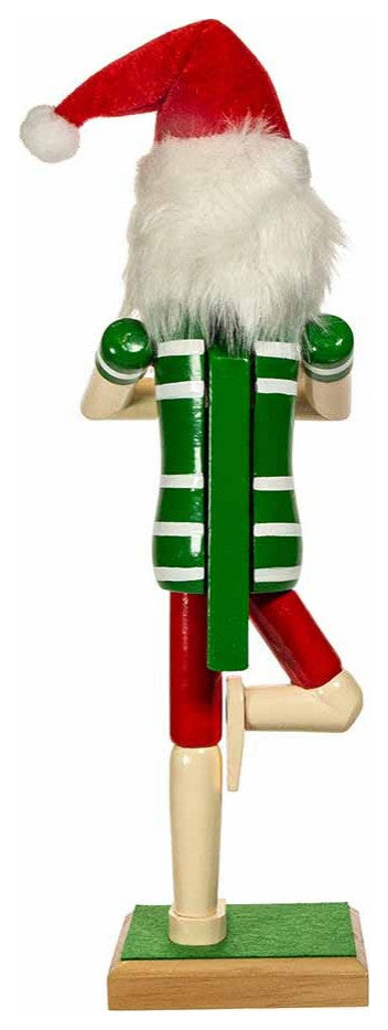 Kurt Adler 15" Wooden Yoga Santa Nutcracker