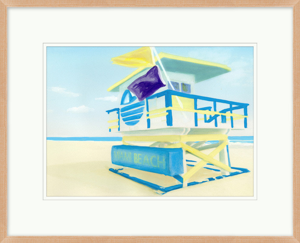 South Beach Shack 3, Giclee Reproduction Artwork
