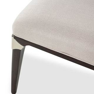 Paris Chic Vanity/Desk Chair - Oyster/Espresso