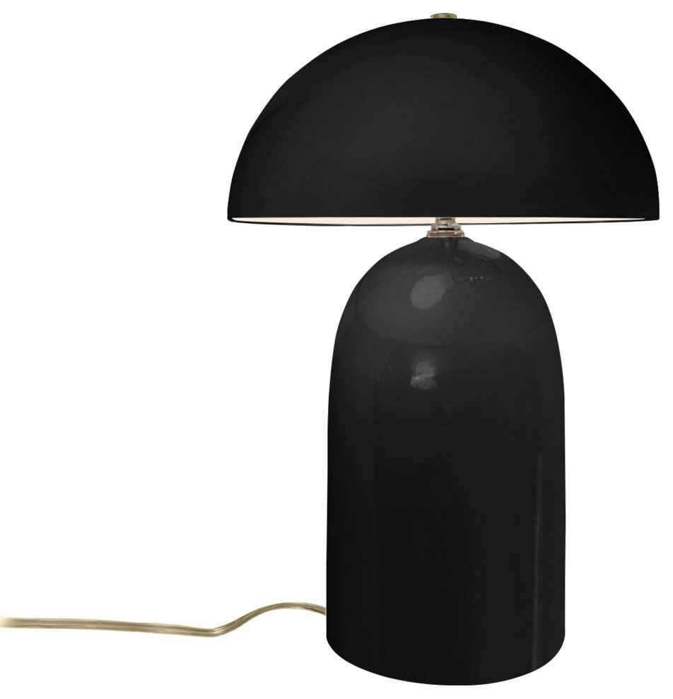Tall Kava Table Lamp, Gloss Black