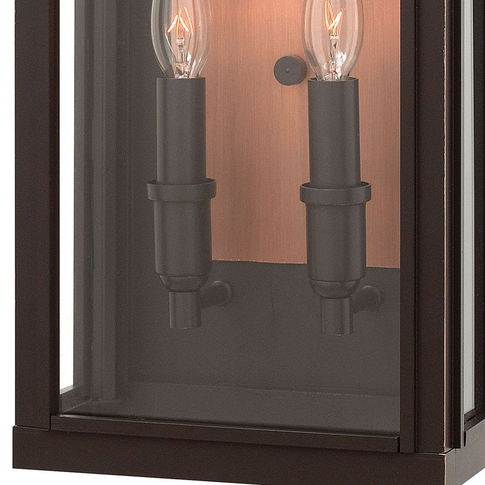 Hinkley Sutcliffe Medium Wall Mount Lantern, Oil Rubbed Bronze