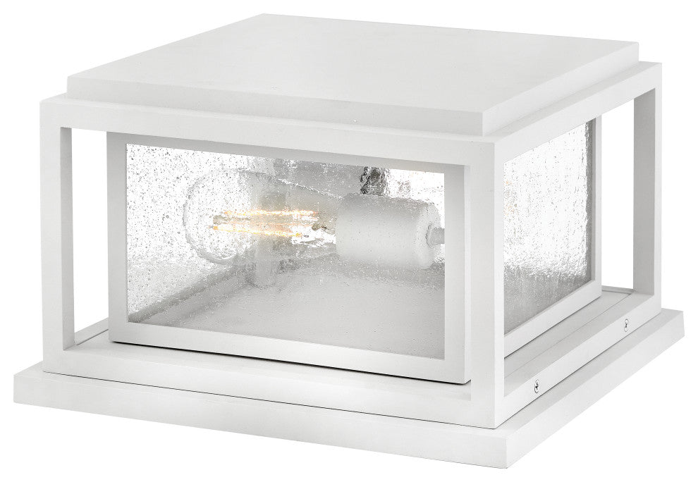 Hinkley Republic Small Pier Mount Lantern, Textured White