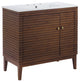 Ledger 36" Bathroom Vanity Walnut White -5115