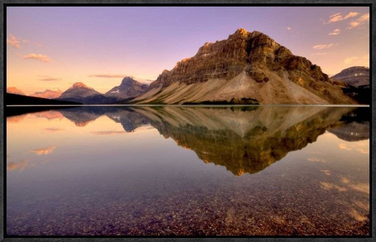 "Reflection" Framed Canvas Giclee by Amnon Eichelberg, 23x15"