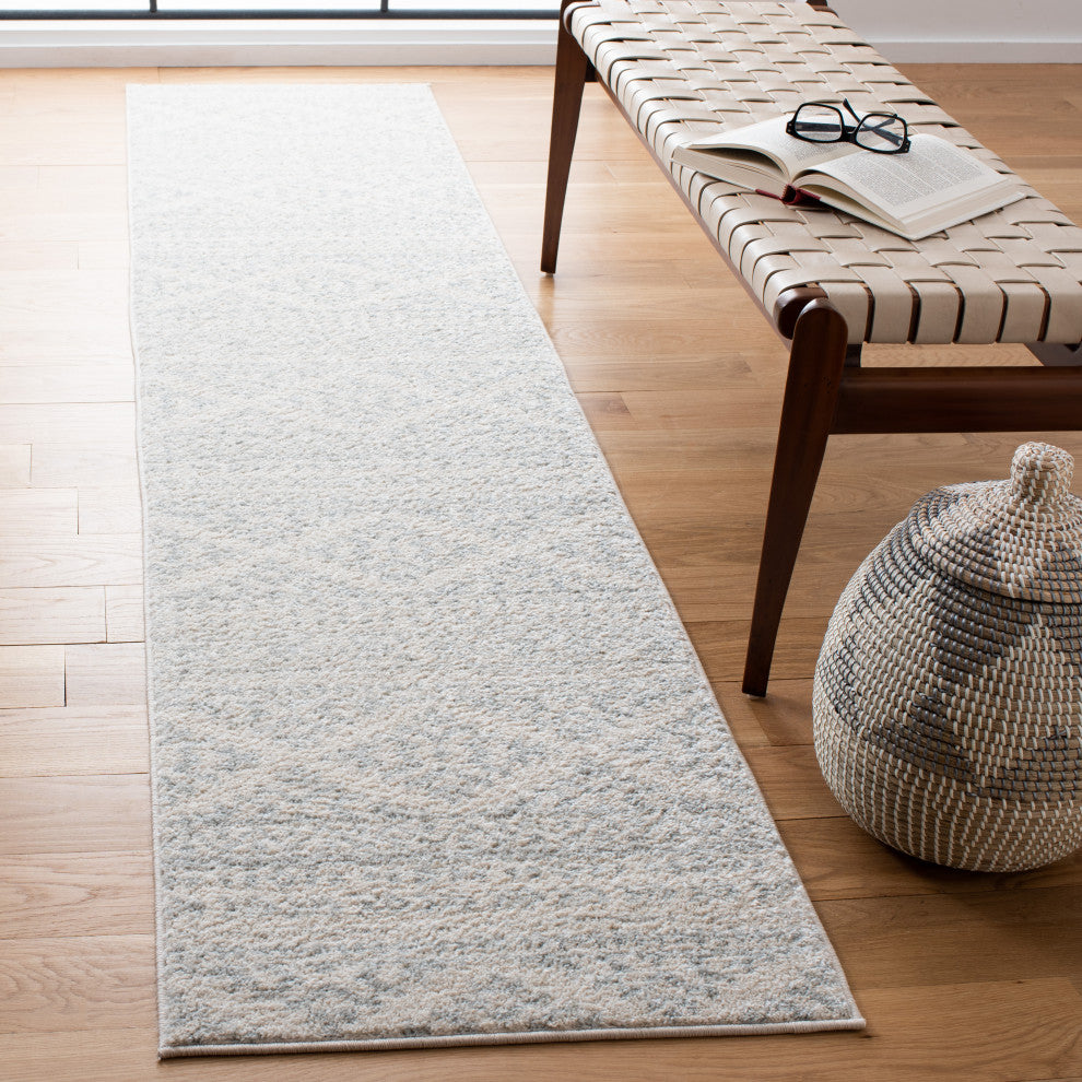 Safavieh Tulum Tul272G Southwestern Rug, Ivory and Light Gray, 8'0"x8'0" Square