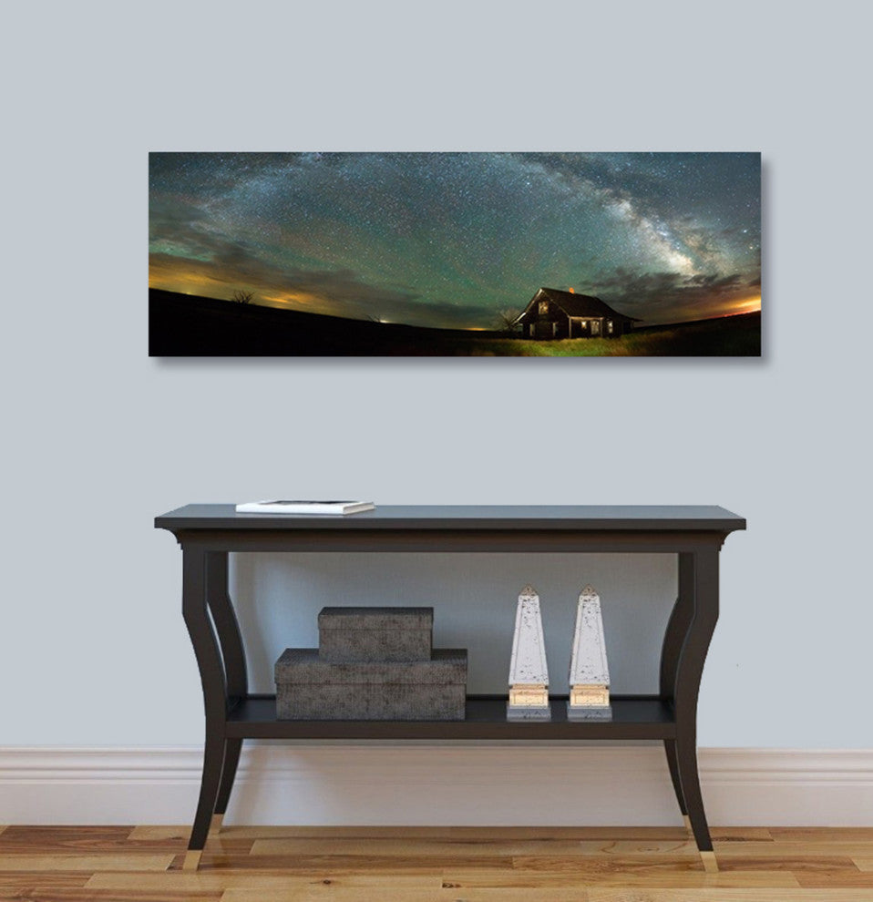 Epic Graffiti "Abandoned On The Plains" by Darren White, Giclee Canvas, 12"x36"
