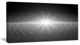 Stardust and Bright Shining Stars, Abstract Wall Art Canvas, 40x20