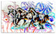 "Graffiti Horses" Canvas Painting