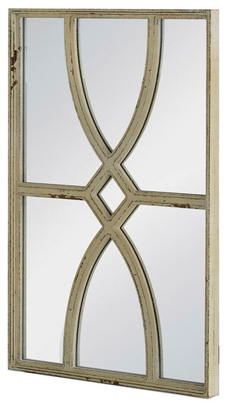 Gewnee 16" x 23" Rectangular Wooden Wall Mirror , White