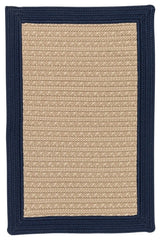 Colonial Mills Bayswater BY53 Navy Bordered Area Rug, Rectangular 2'x3'