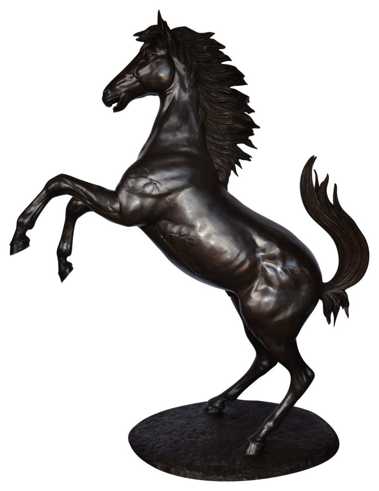 Ferrari Horse Life-size Bronze Statue Giant Size Size: 72" x 34" x 88"H