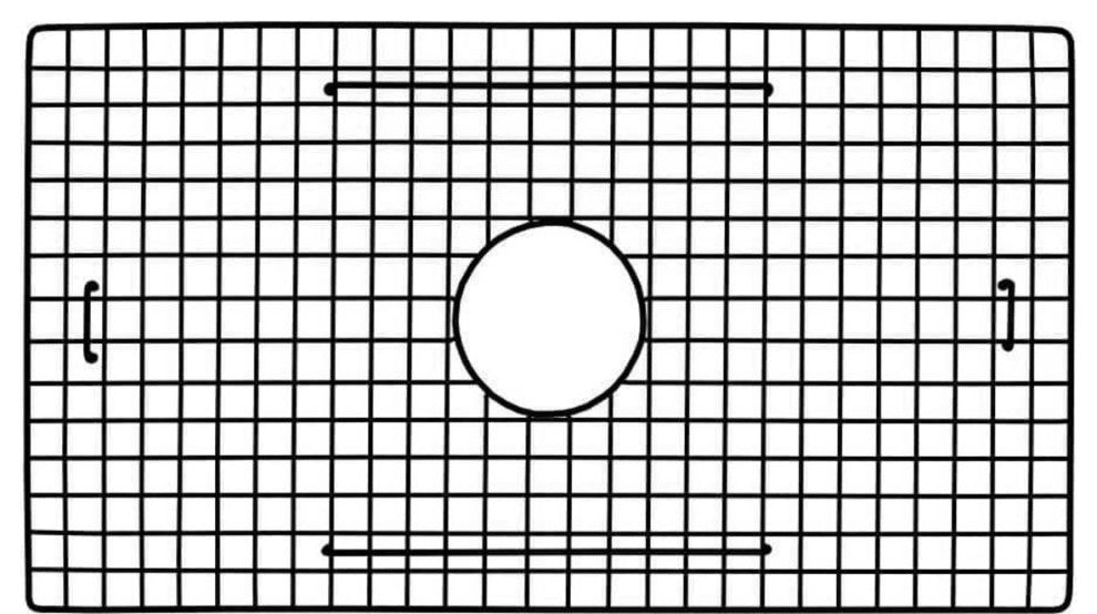 Native Trails GR2614-MB 25.75"x14.25" Bottom Grid in Matte Black