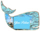 Whale Picture Frame Ornament set of 2