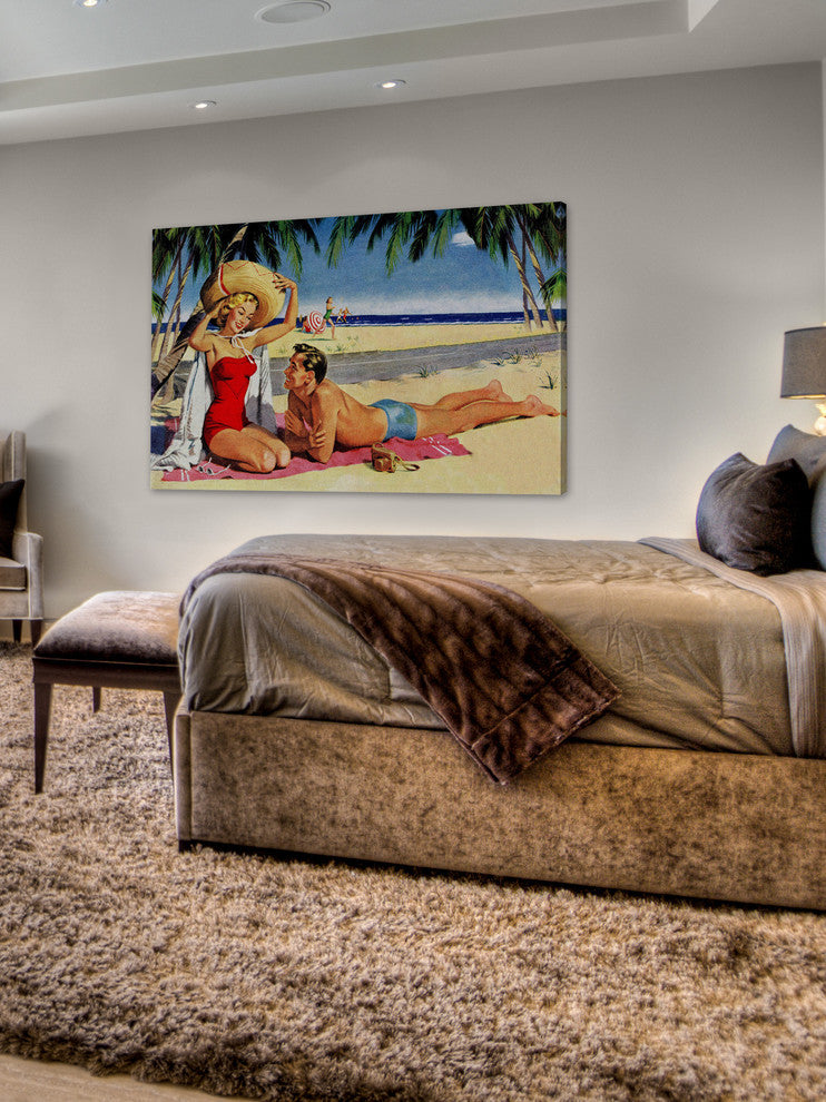 "Sun Protection" Painting Print on Wrapped Canvas