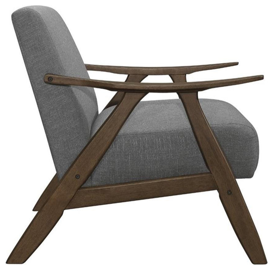 Lexicon Damala Upholstered Accent Chair in Gray