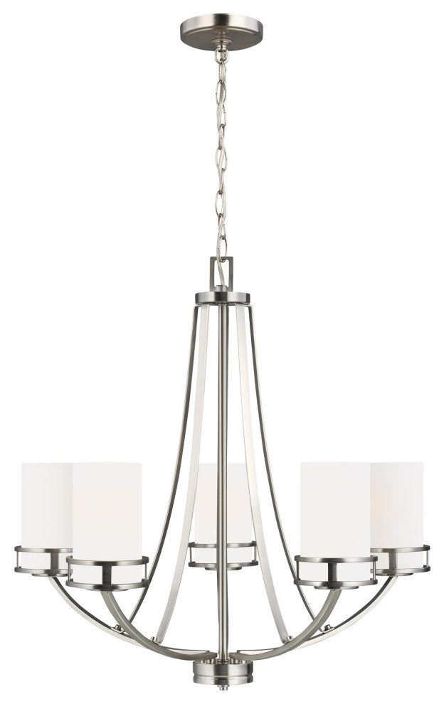 Robie 5-Light Chandelier, Brushed Nickel