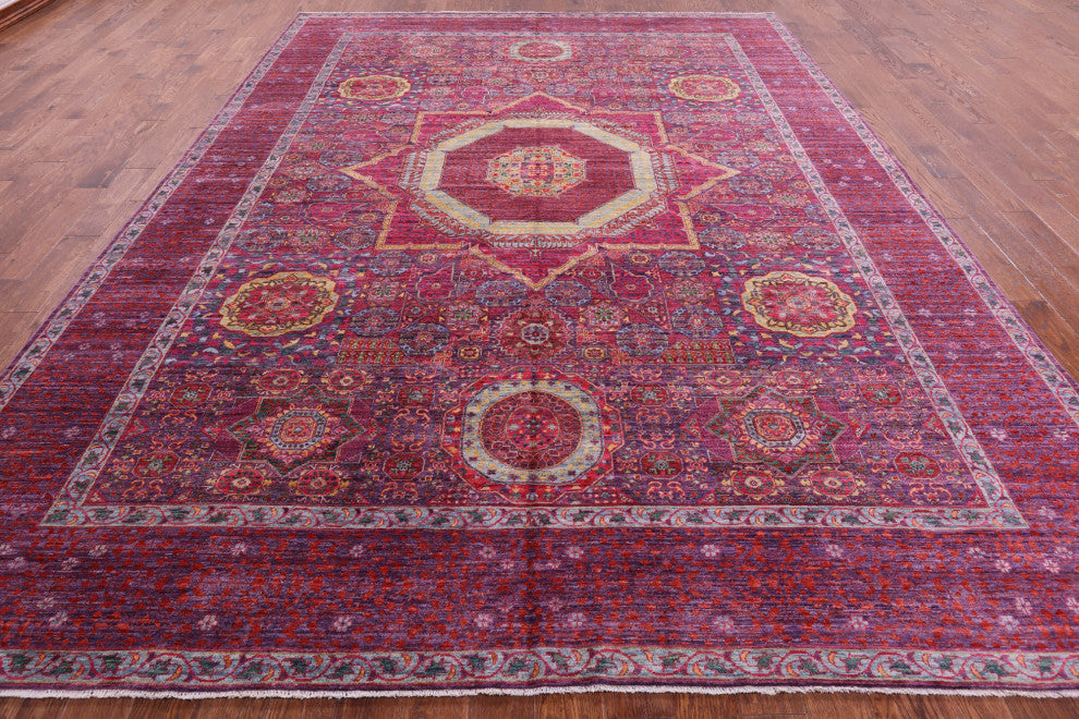 Mamluk Handmade Wool Rug 9' 10" X 13' 4" - Q12667