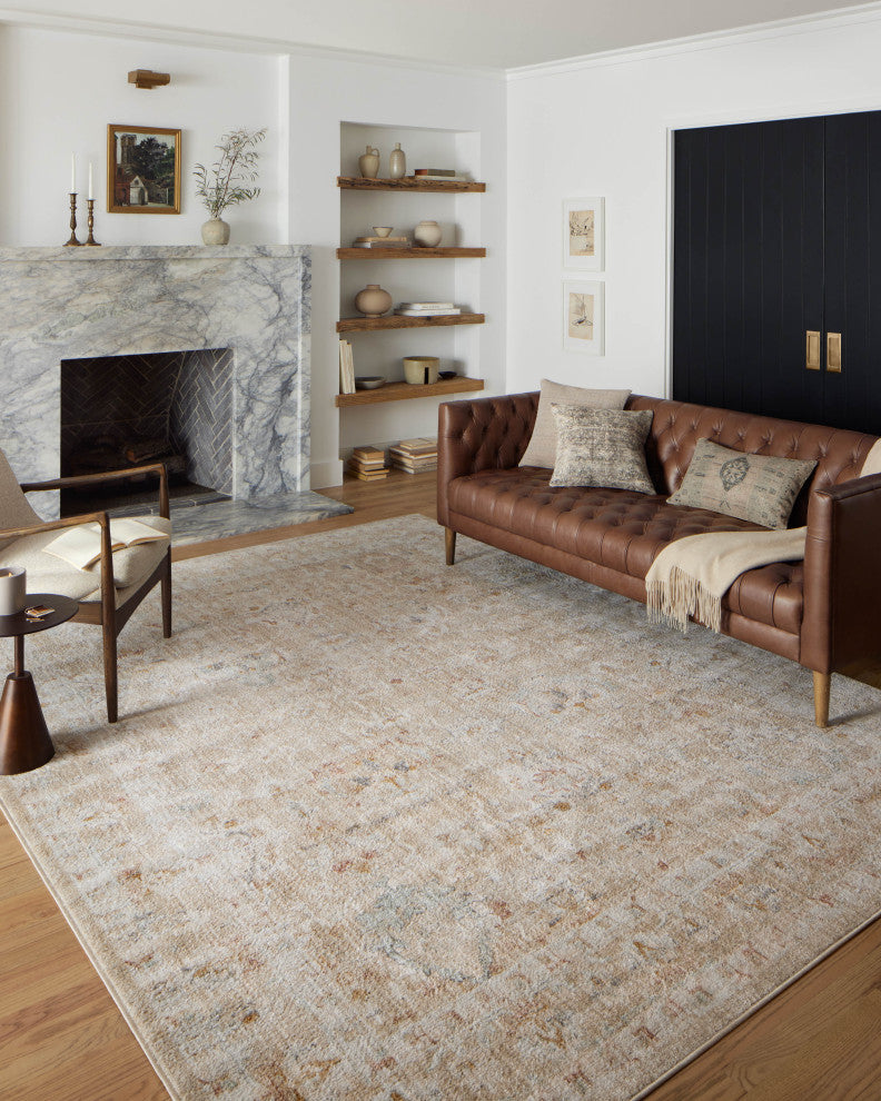 Loloi II Monroe Sand / Sunrise 3'-9" x 5'-9" Accent Rug