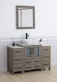 Vanity Art Bathroom Vanity Set With Sink, Driftwood Gray, 48", Standard Mirror