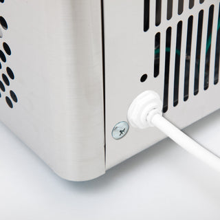 Portable Ice Maker With 49Lb Capacity Stainless Steel With Water Connection