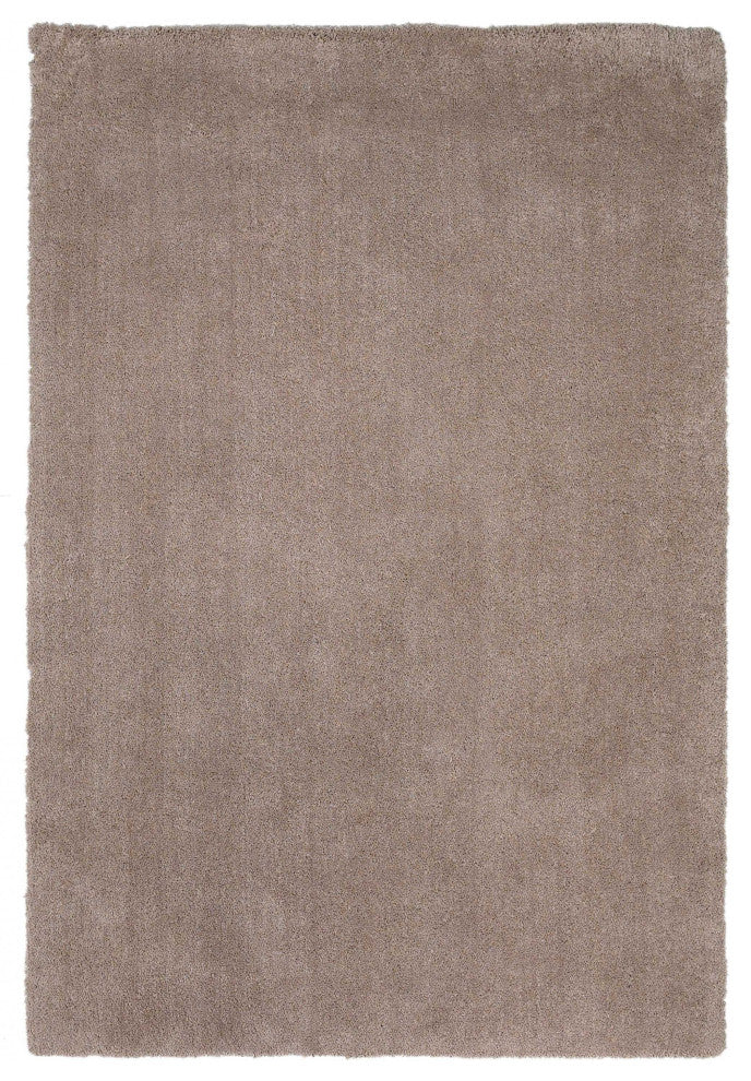 HomeRoots 9' x 13' Polyester Beige Area Rug