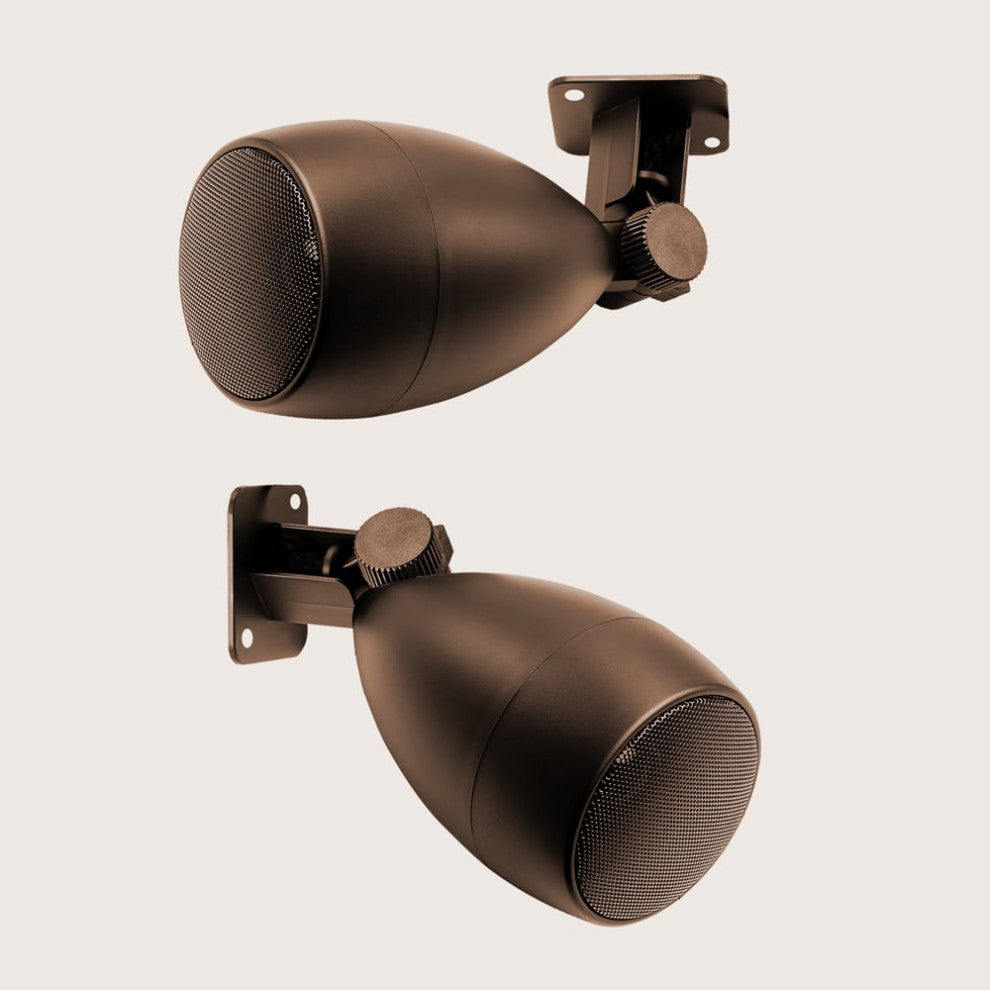 3" Landscape 60W IP65-rated Outdoor Landscape Speaker Pair, Bronze