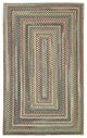 Capel Sherwood Forest Light Blue 0980_400 Braided Rugs - 4' X 6' Concentric Rect