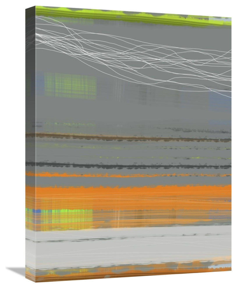 "Abstract Orange Stripe1" Fine Art Print