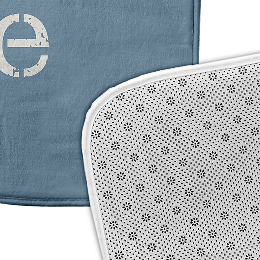 24" x 17" Beach House  Bathmat, Dusty Smoke