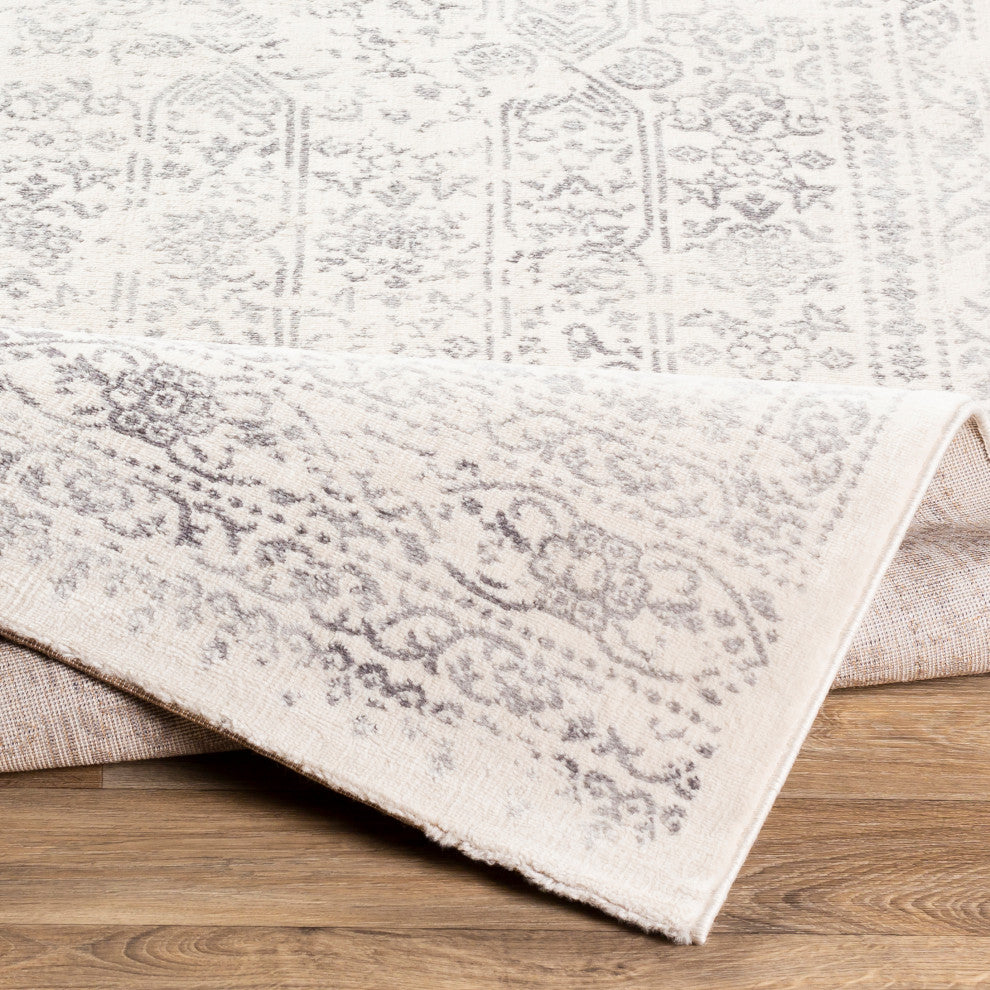 Surya Roma ROM-2308 9'x12'3" Rug, Light Gray/Cream/Camel