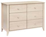 Sprout 6-Drawer Double Dresser, Washed Natural