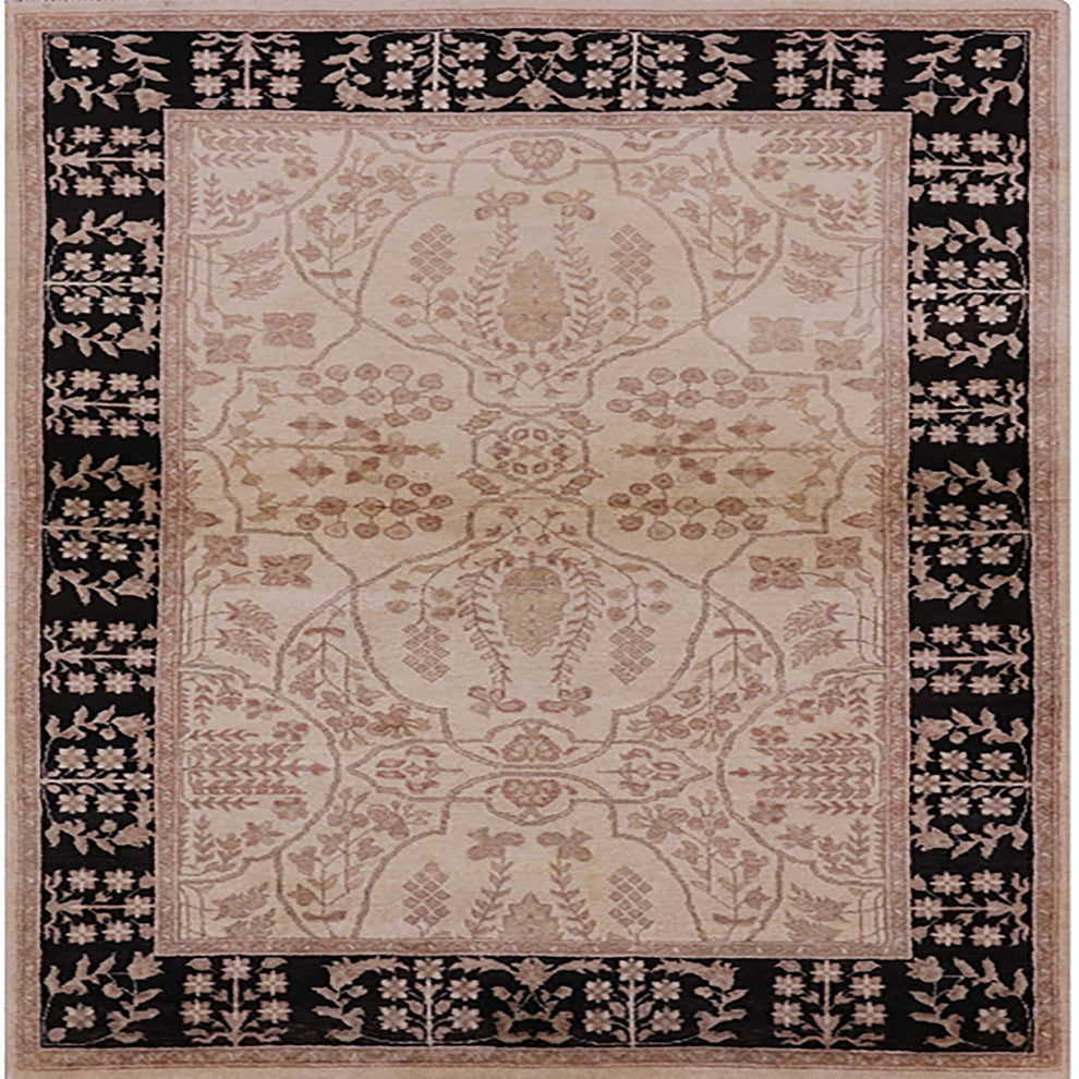 Ahgly Company Indoor Square Mid-Century Modern Area Rugs, 5' Square